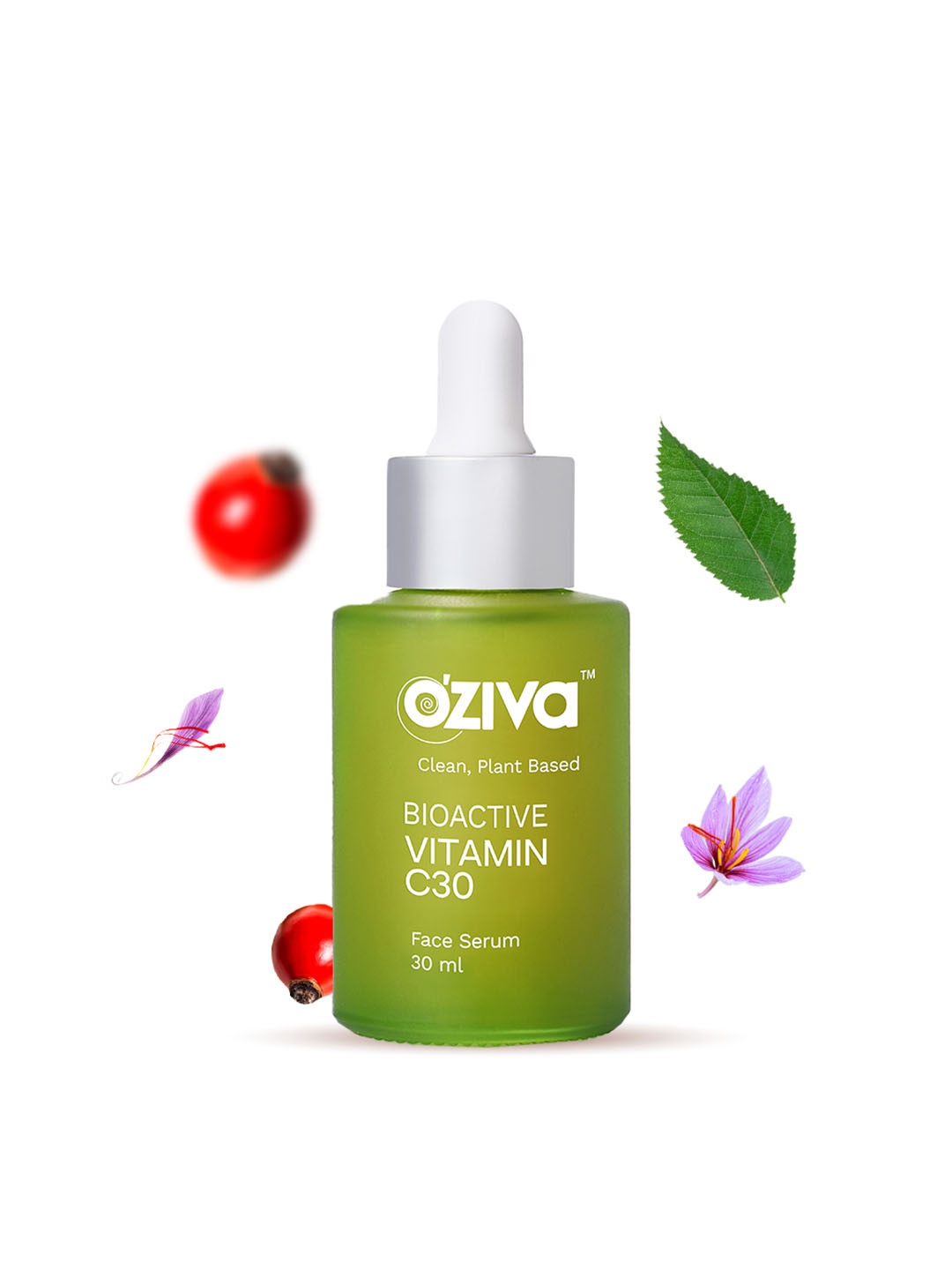 

OZiva Bioactive Vitamin C30 Face Serum with Kakadu Plum & Rosehip - 30 ml, White