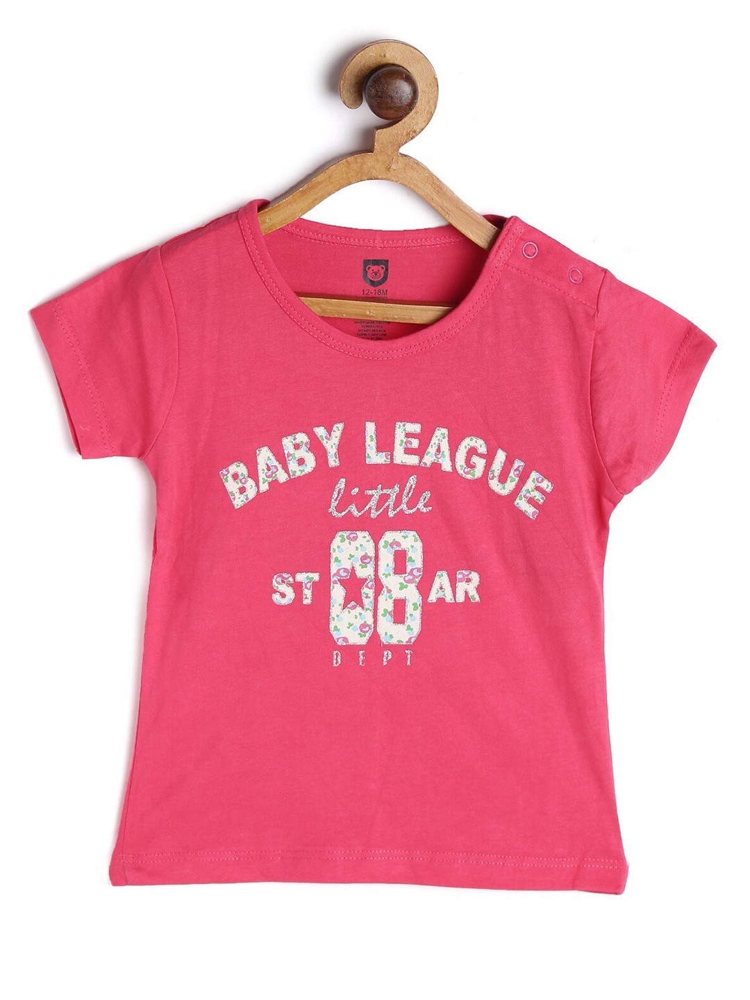 

612League Fuchsia Typography Print Top