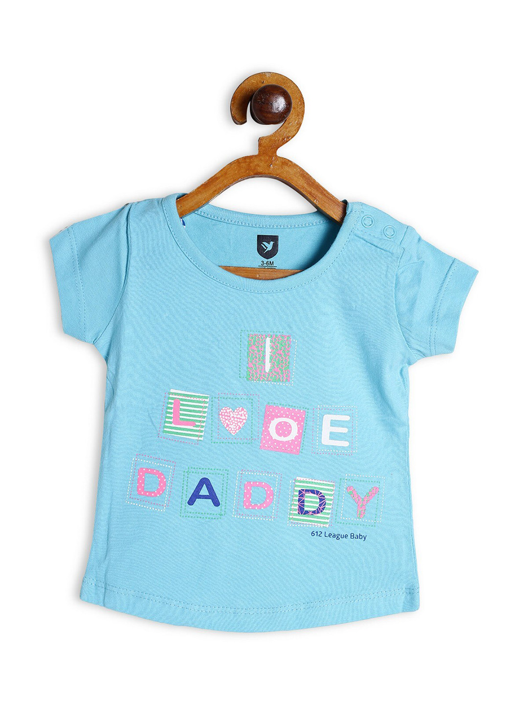 

612League Blue Print Pure Cotton Top