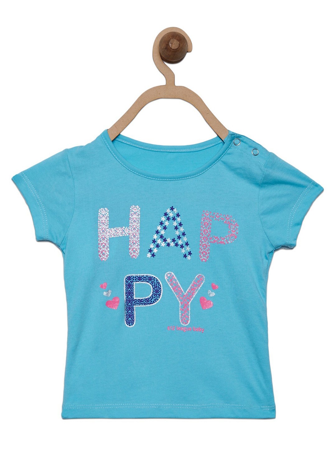 

612League Girls Blue Printed Top
