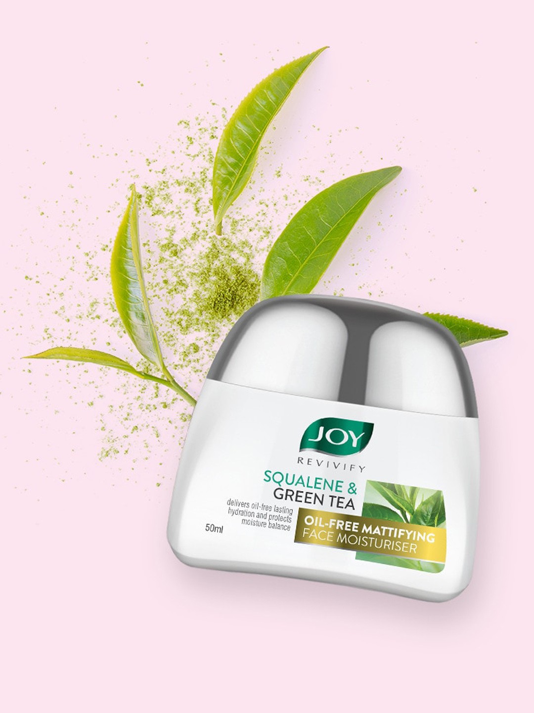 

JOY Revivify Squalene & Green Tea Oil-Free Mattifying Face Moisturizer - 50ml, White