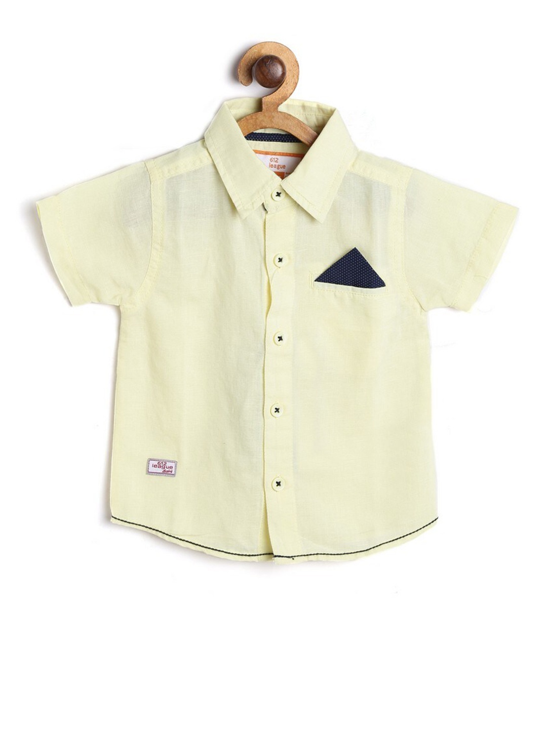 

612League Boys Yellow Classic Casual Shirt