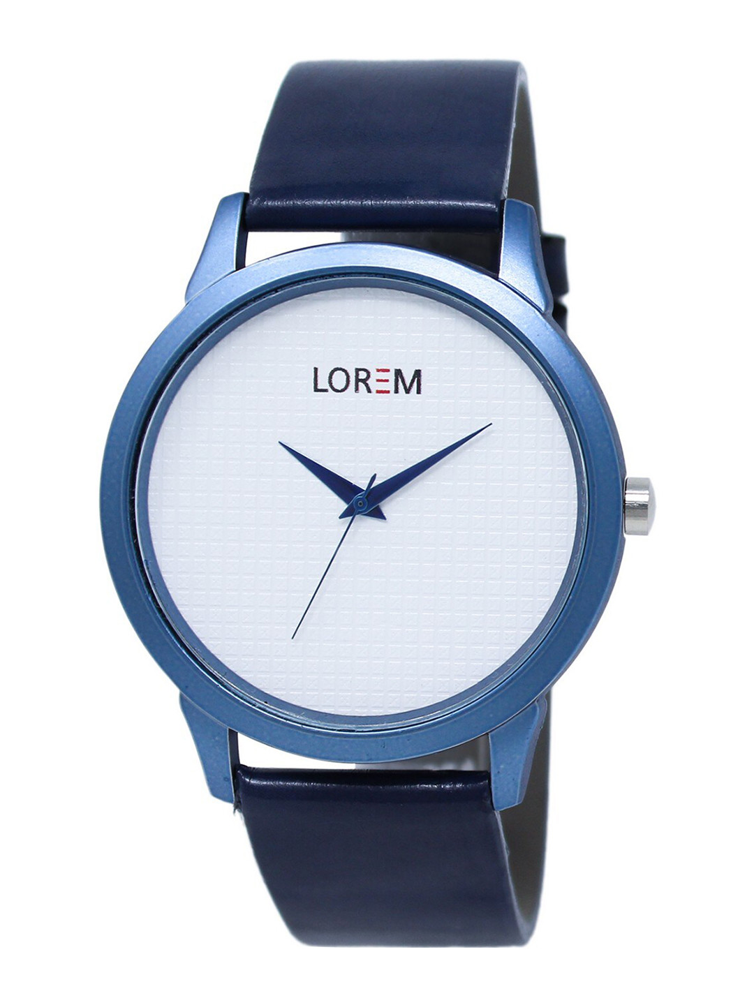 

LOREM Men White Dial & Blue Straps Analogue Watch LR33-White