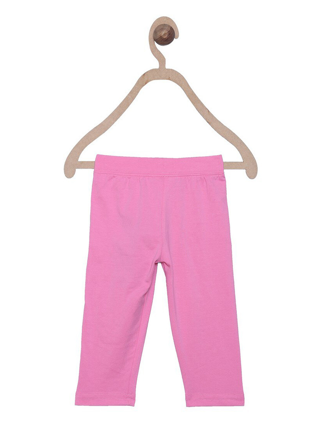 

612League Girls Pink Solid Leggings