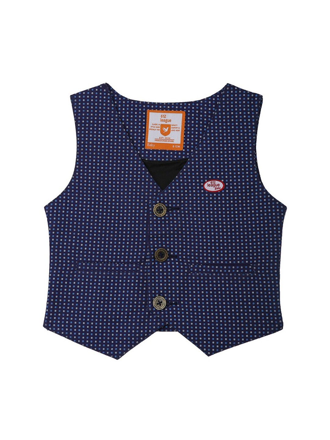 

612League Boys Blue Open Front Jacket