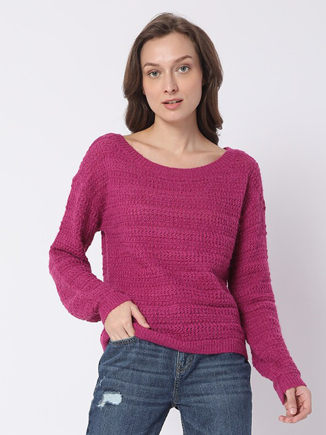 

Vero Moda Women Pink Pullover
