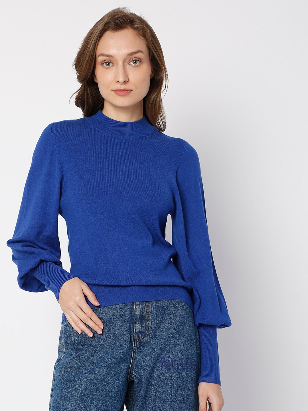

Vero Moda Women Blue Pullover