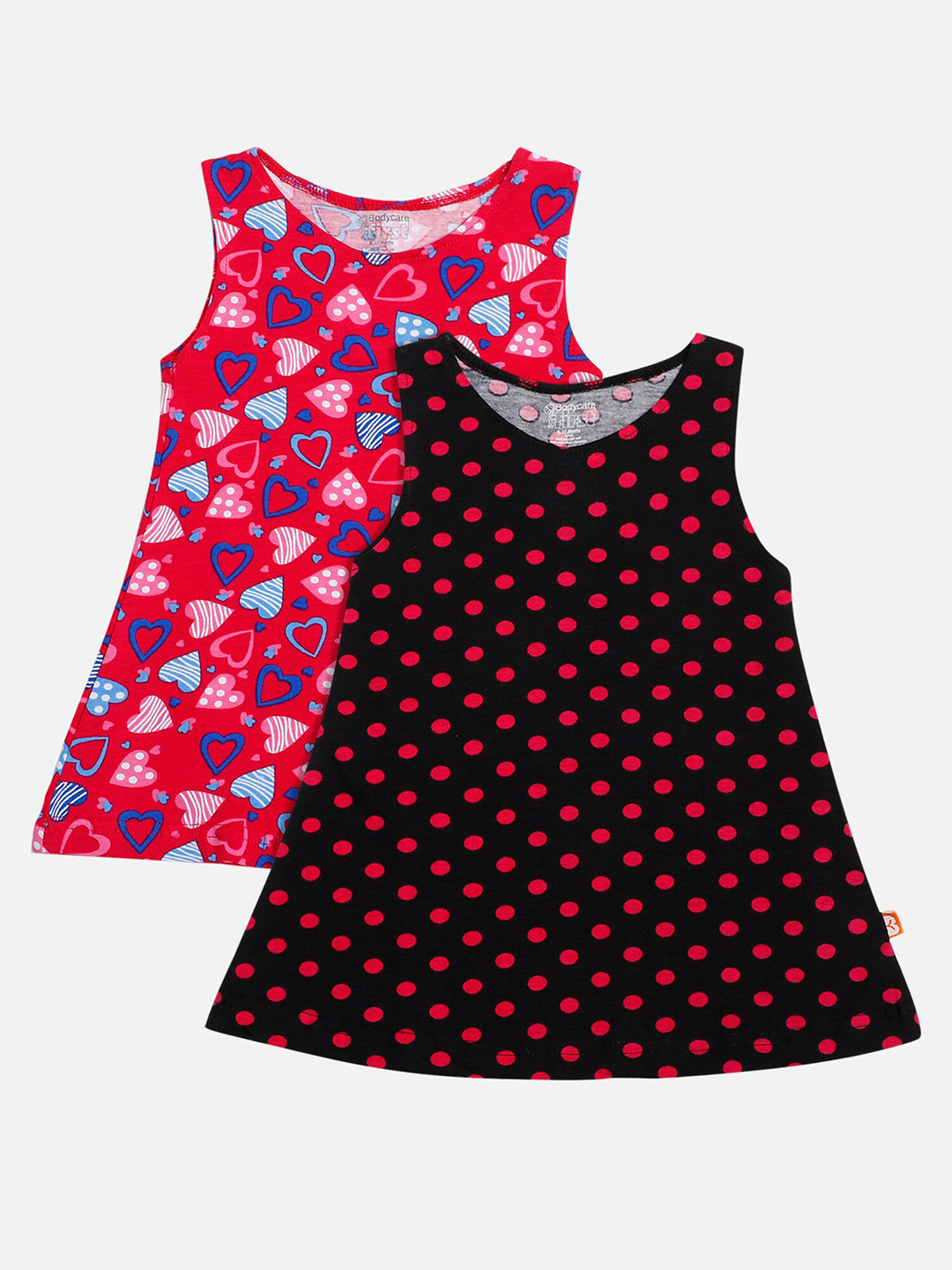 

Bodycare Girls Pack Of 2 Assorted Printed A-Line Dress