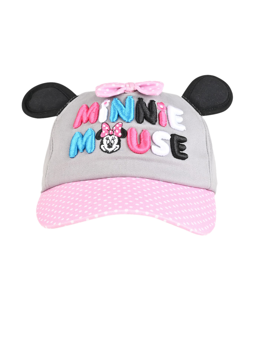 

Disney Girls Grey & Pink Printed Visor Cap