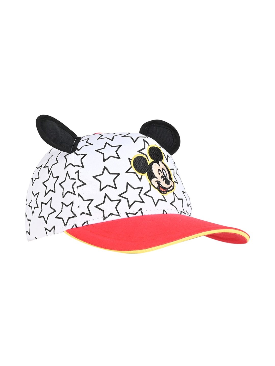 

Disney Boys White & Black Embroidered Pure Cotton Visor Cap