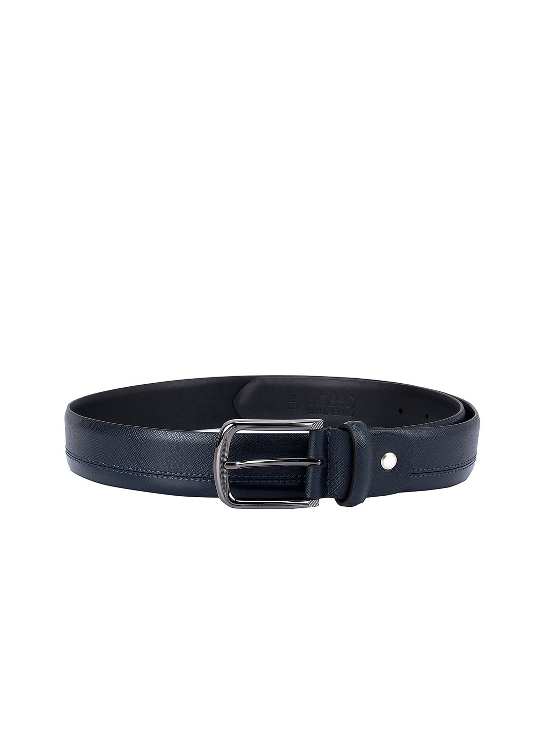 

ROSSO BRUNELLO Men Blue Leather Belt