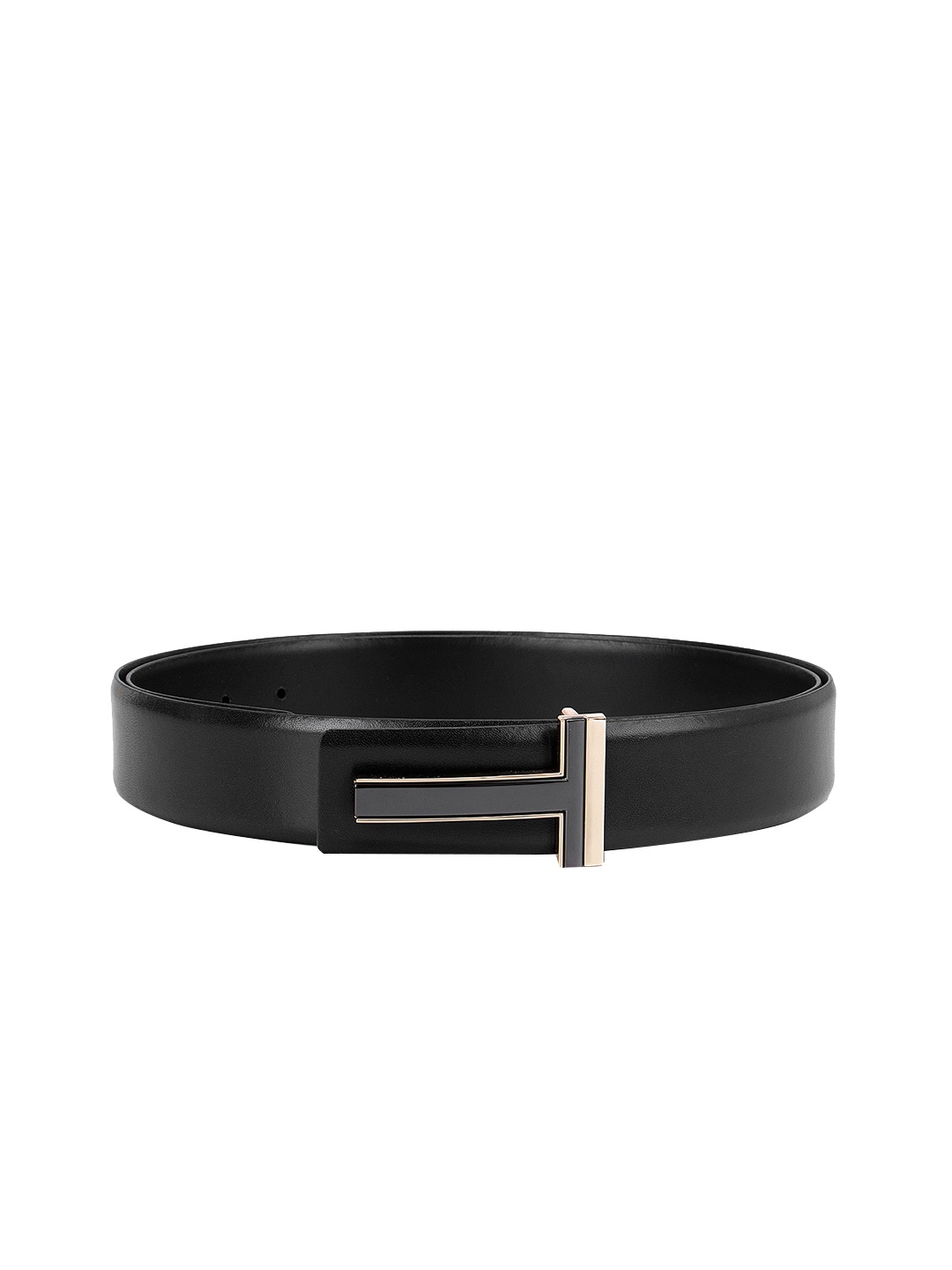 

ROSSO BRUNELLO Men Black Leather Belt