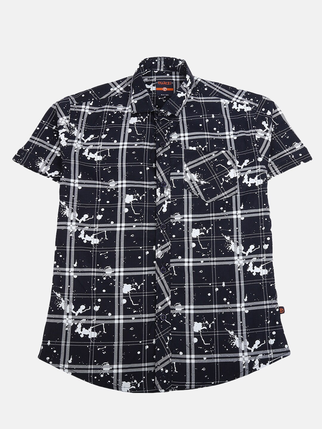 

V-Mart Boys Black Checked Casual Shirt