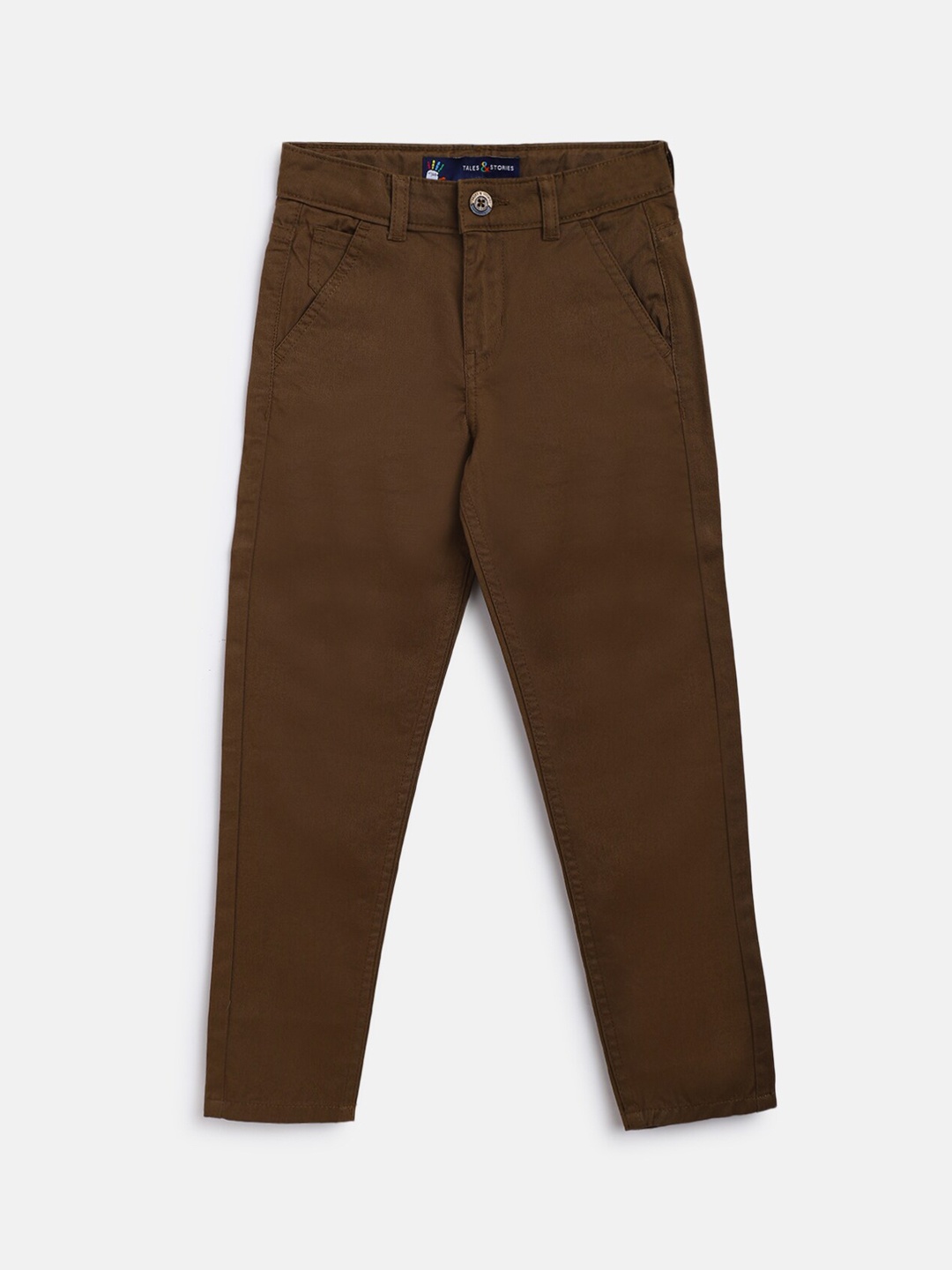 

TALES & STORIES Boys Brown Slim Fit Chinos Trouser