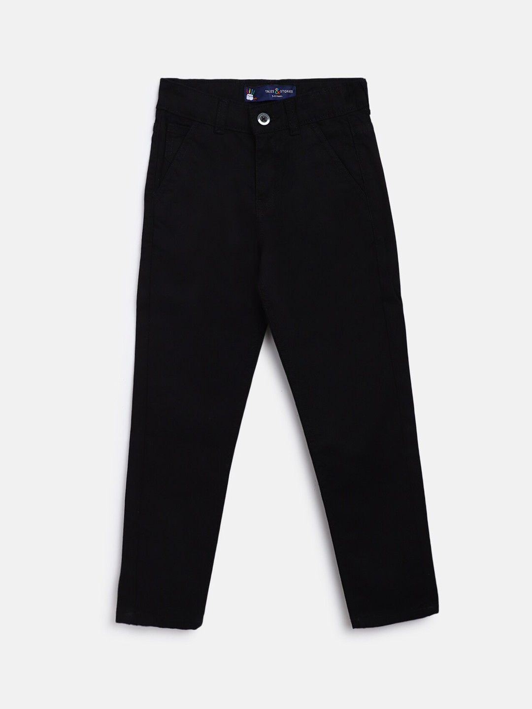 

TALES & STORIES Boys Black Slim Fit Chinos Trouser