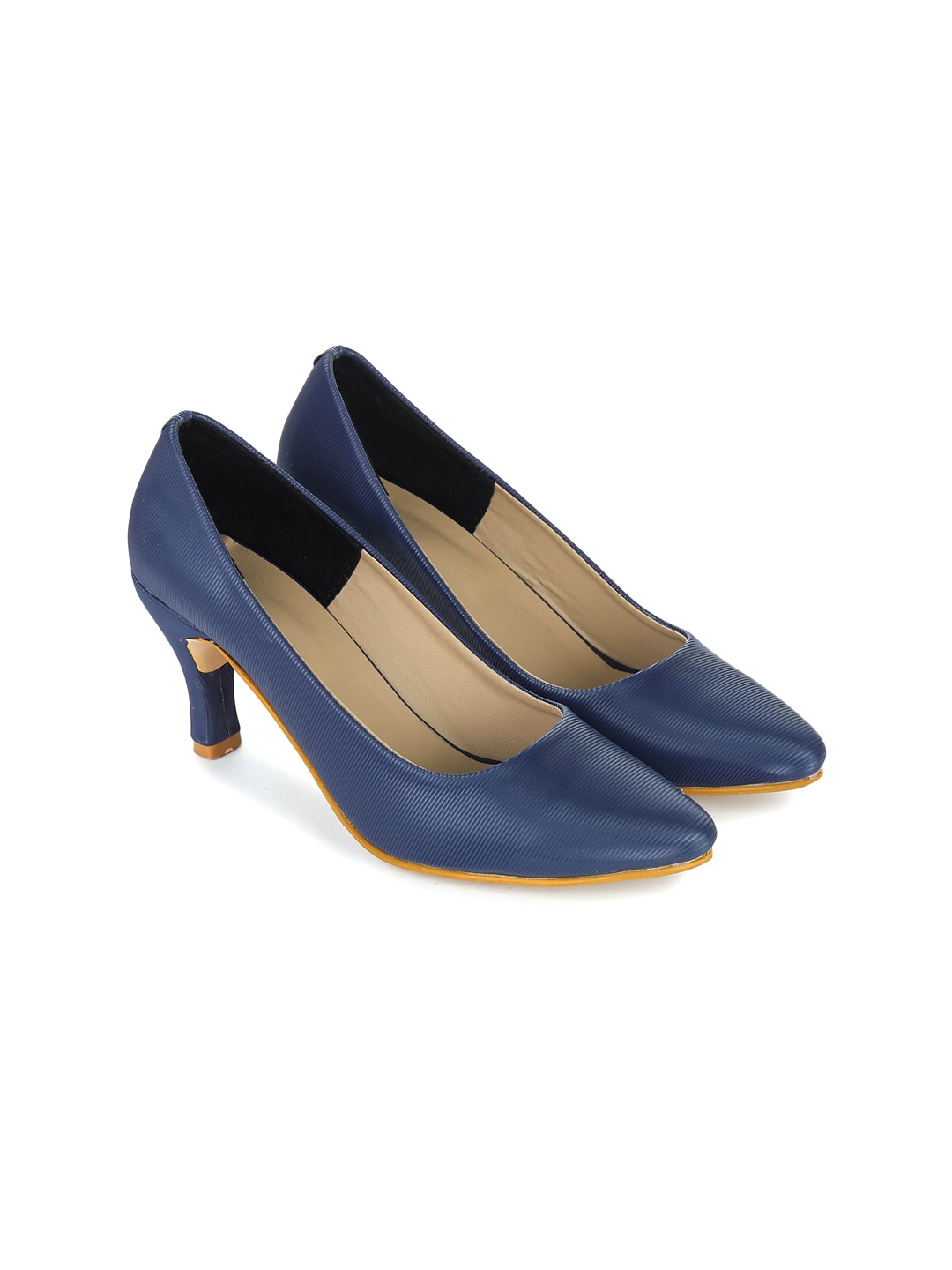 

Luv Byt Women Blue Party Kitten Pumps