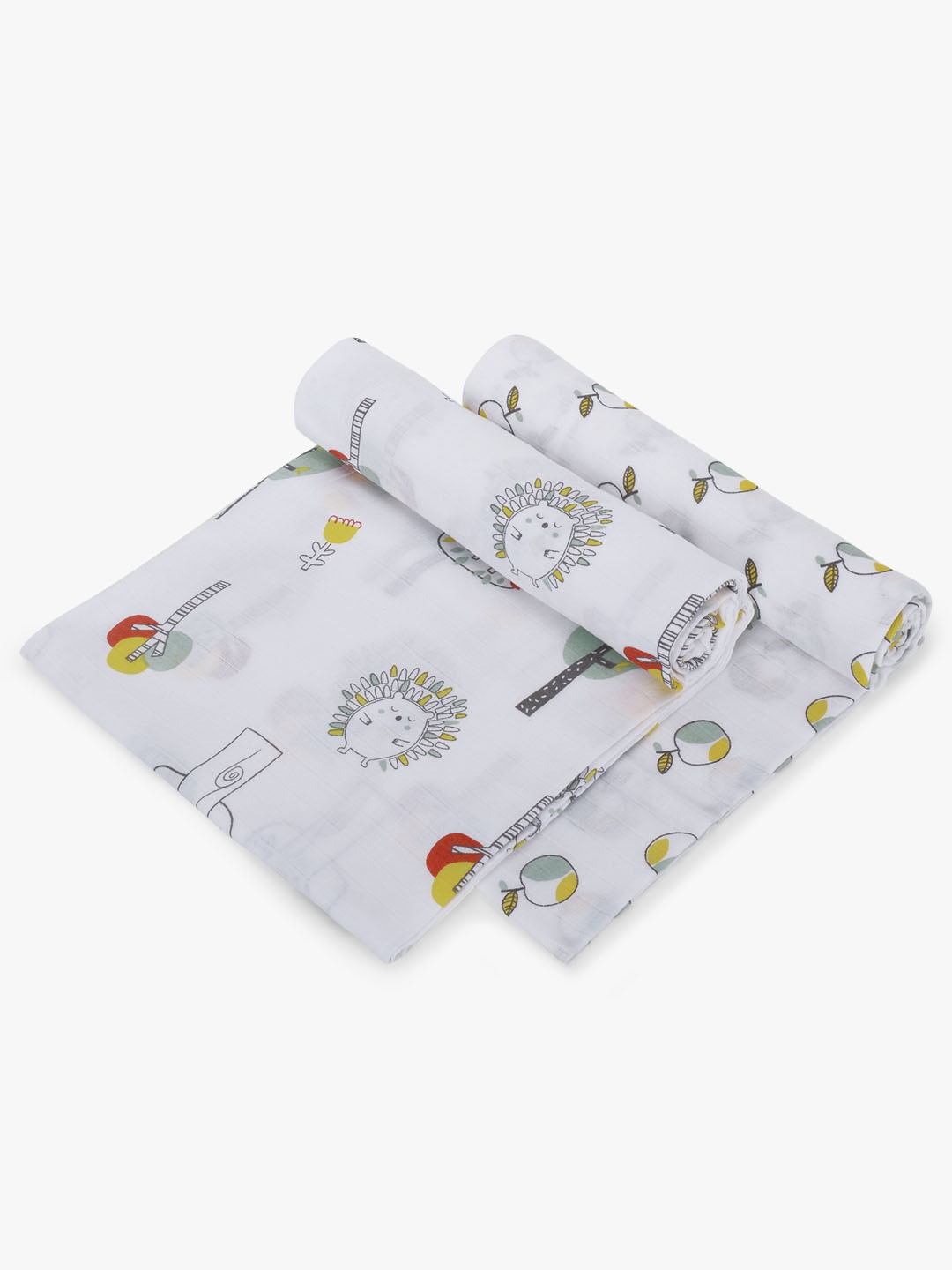 

My Milestones Infants White Set Of 2 Pure Cotton Muslin Swaddle