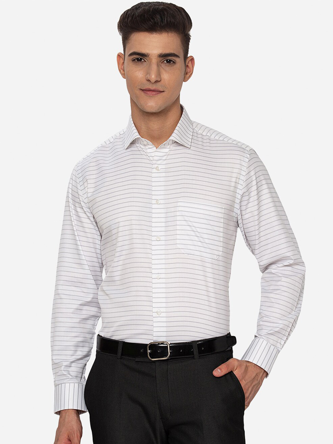 

Greenfibre Men White Formal Shirt