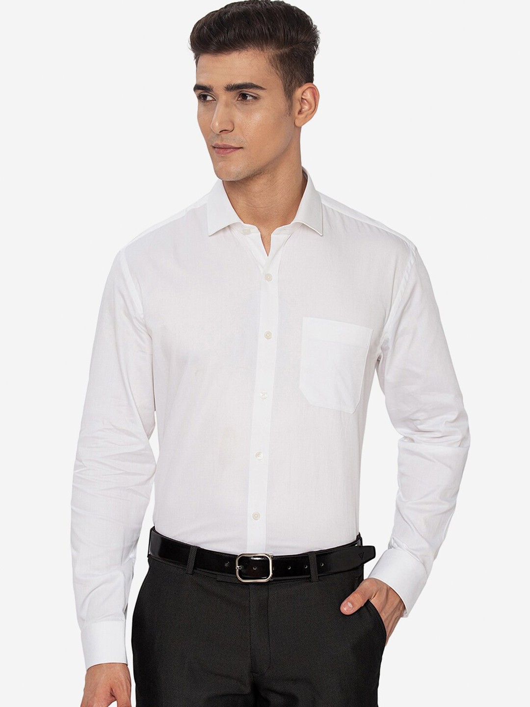 

JADE BLUE Men White Formal Shirt
