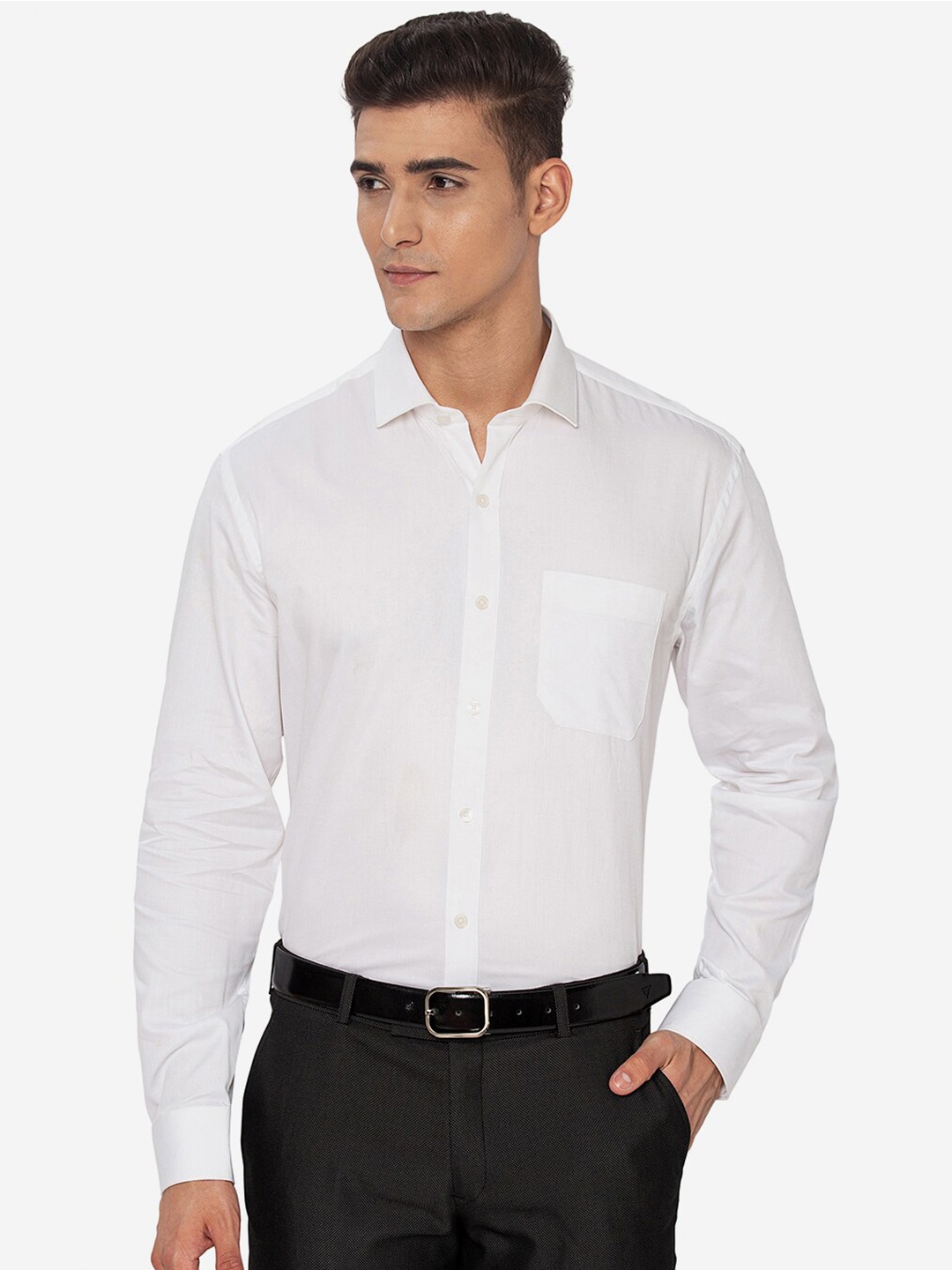 

JADE BLUE Men White Formal Shirt
