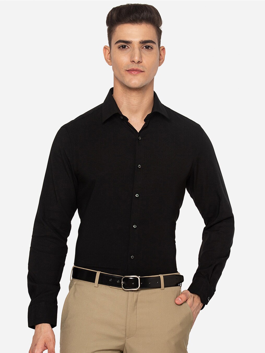 

JB STUDIO Men Black Slim Fit Formal Shirt