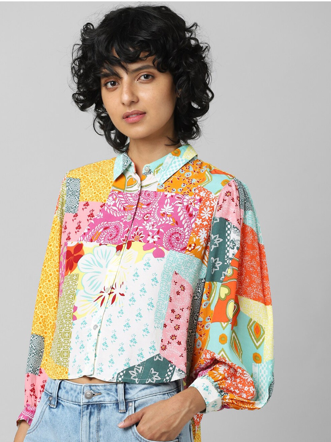 

ONLY Women Multicoloured Printed Casual Shirt, Multi