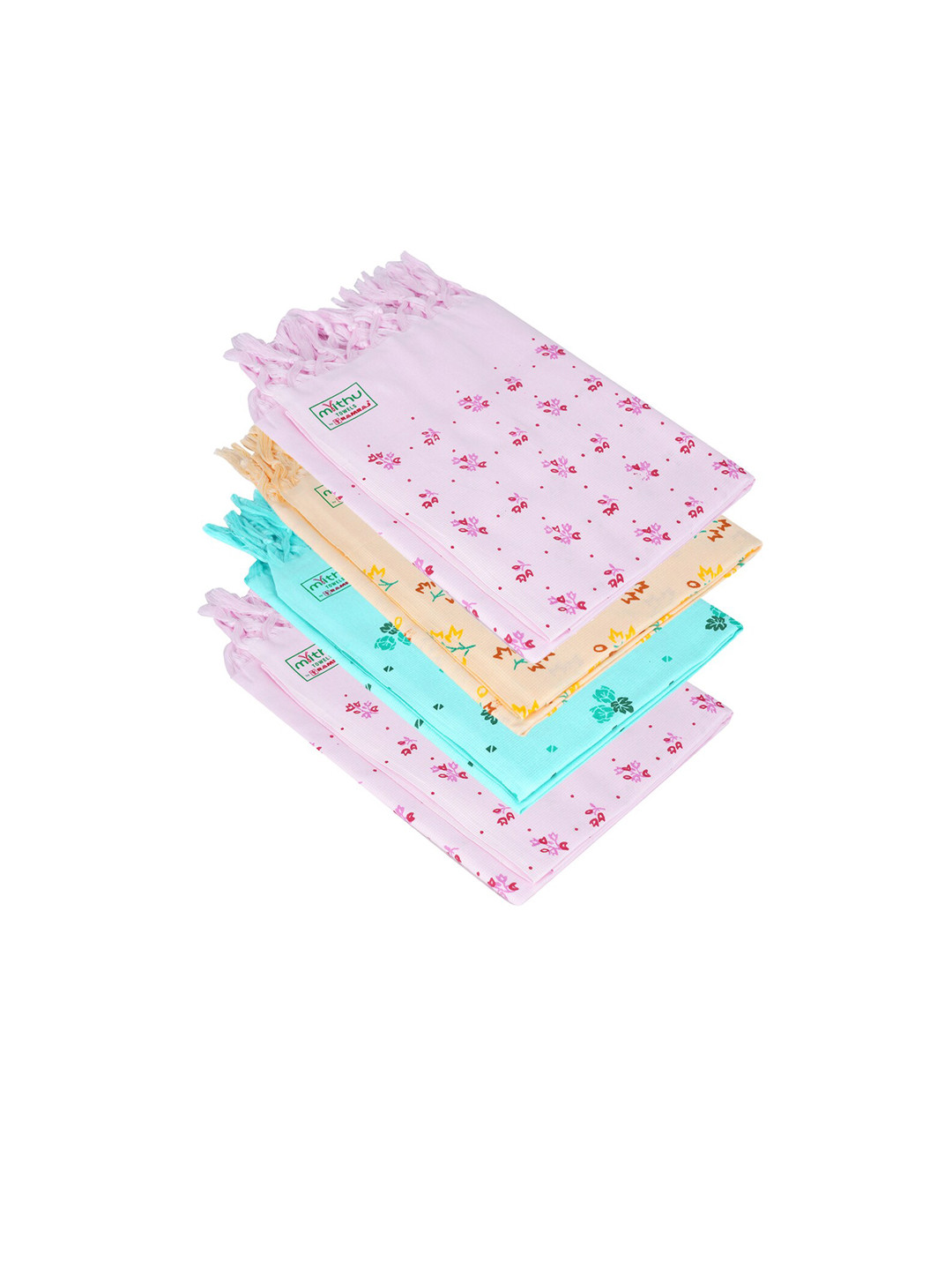 

Ramraj Set of 4 Assorted Pure Cotton 127 GSM Bath Towels