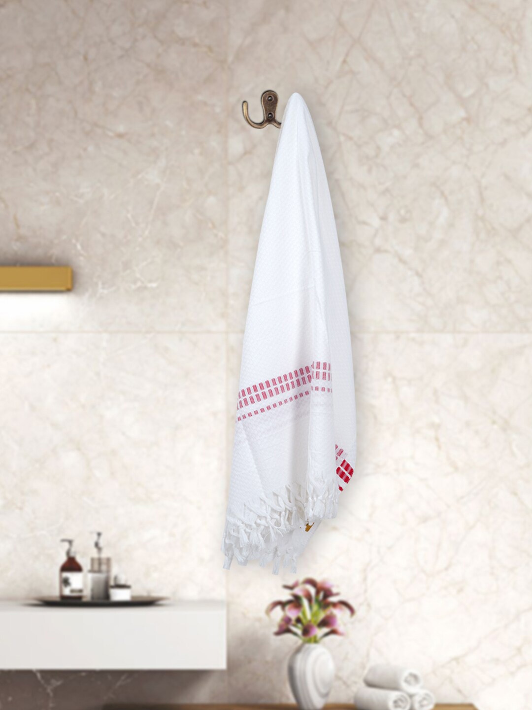 

Ramraj Set Of 4 Assorted 250 GSM Pure Cotton Hand Towels, White
