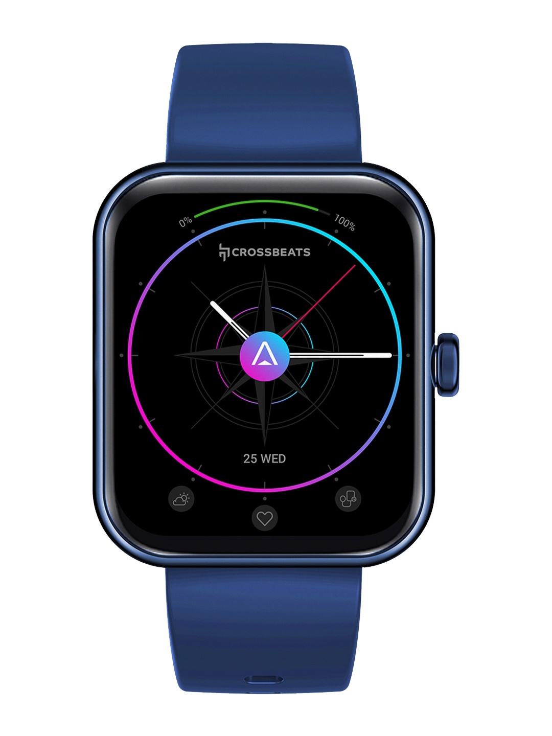 

CrossBeats Blue ATLAS BT Calling + 1.7" 3D Curved Display Smart Watch