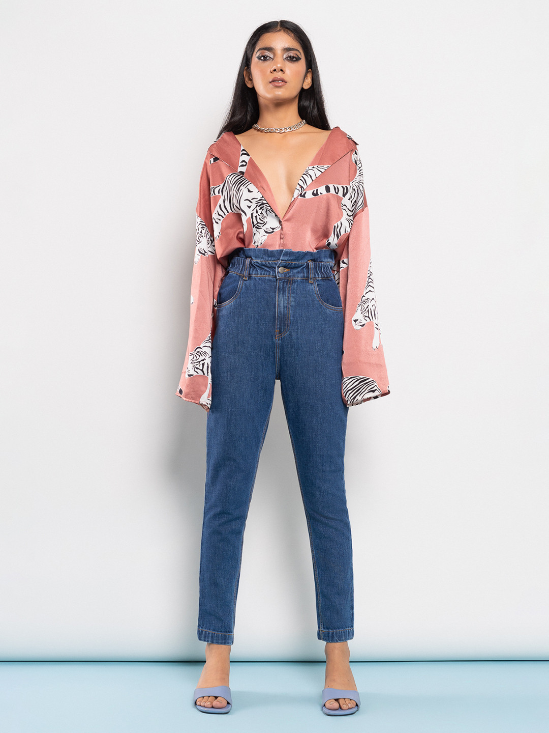 

FREAKINS Women Blue Regular Fit High-Rise Jeans