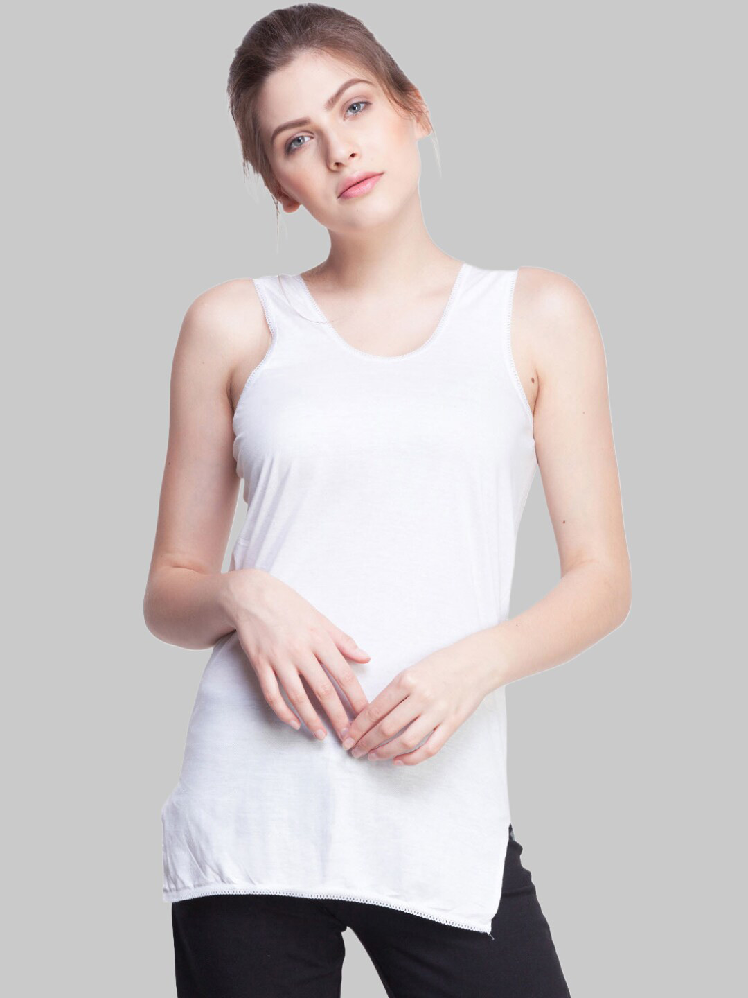 

Dollar Missy Pack of 3 Combed Cotton Camisole MMBB-361#R3#S2-WHT-PO3, White