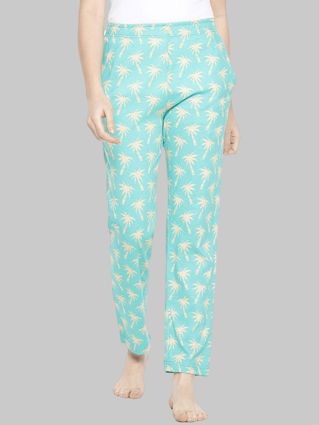 

Dollar Missy Women Green Printed Cotton Lounge Pants