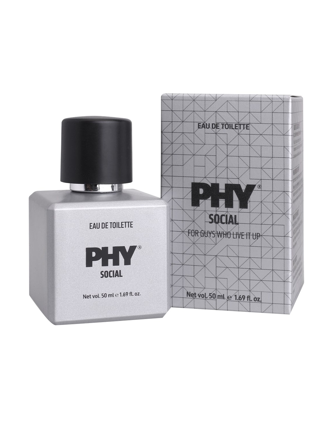 

Phy Men Social Eau De Toilette Spray - 50 ml, Silver