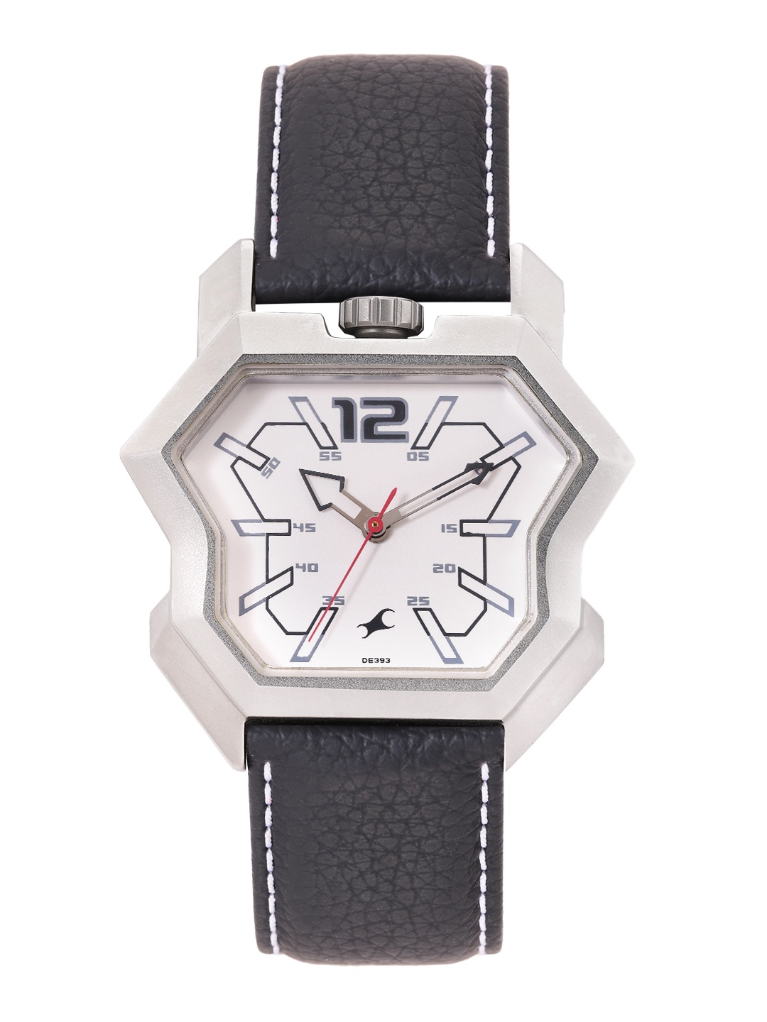 

Fastrack Men Dial & Leather Textured Straps Analogue Watch 3125SL01C, White
