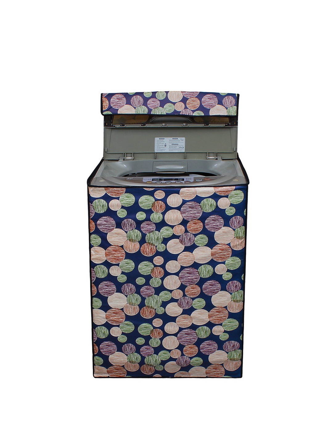 

DREAM CARE Blue & Purple Printed Top Load Washing Machine Cover