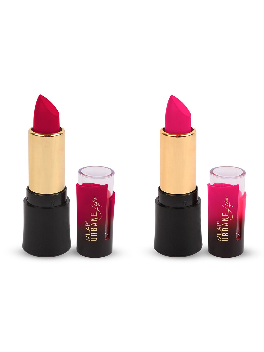 

MILAP Set Of 2 Urbane Velvet Matte Lipstick - 8.2gm, Multi