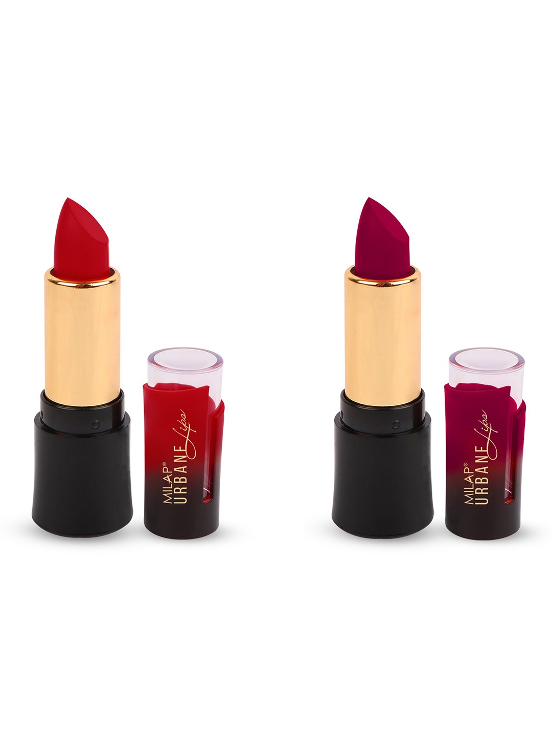 

MILAP Set Of 2 Urbane Velvet Matte Lipstick 8.4 gm, Multi