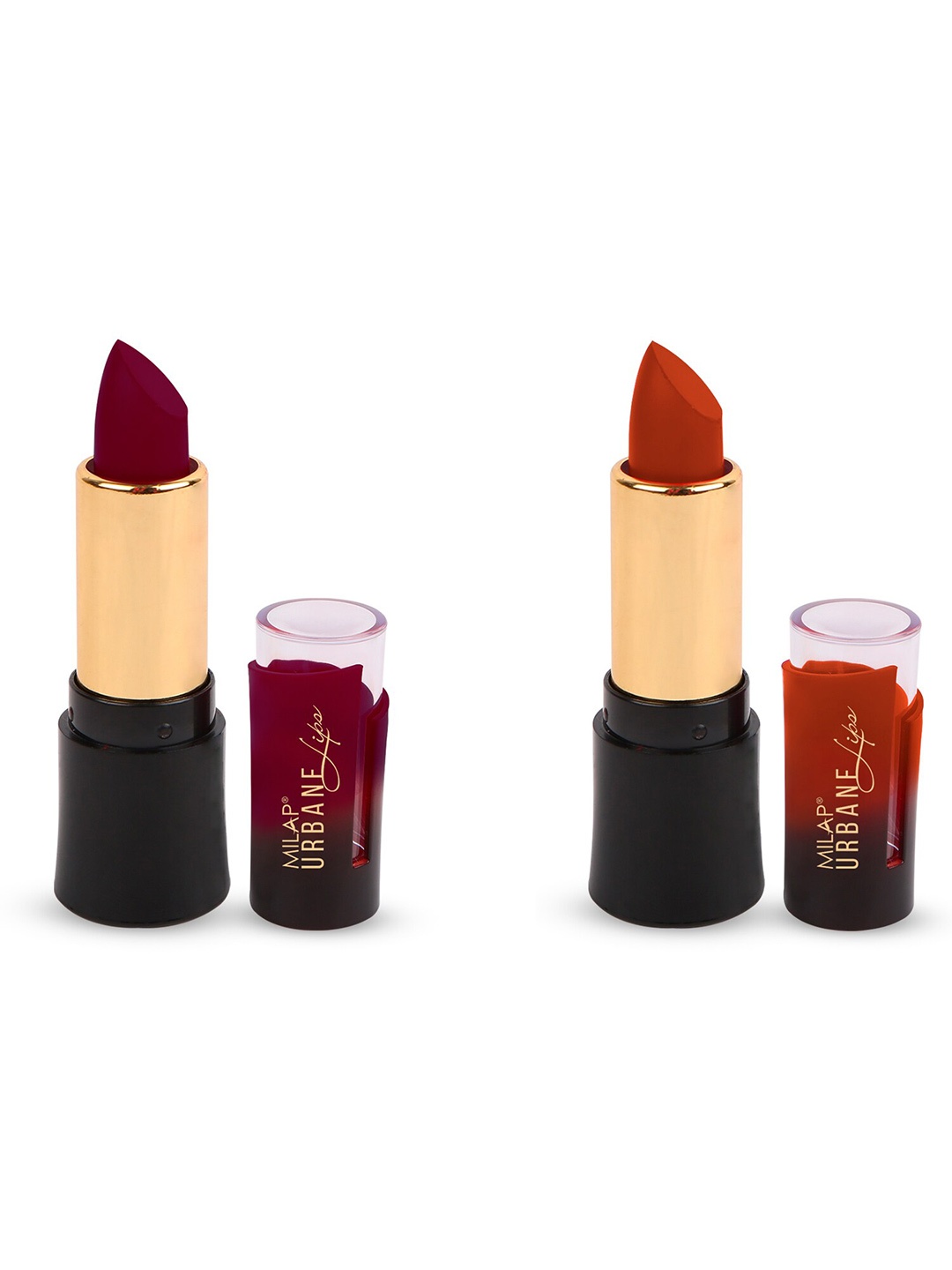 

MILAP Set Of 2 Urbane Velvet Matte Lipstick - Cool Brown, In Demand 8.4 gm, Multi