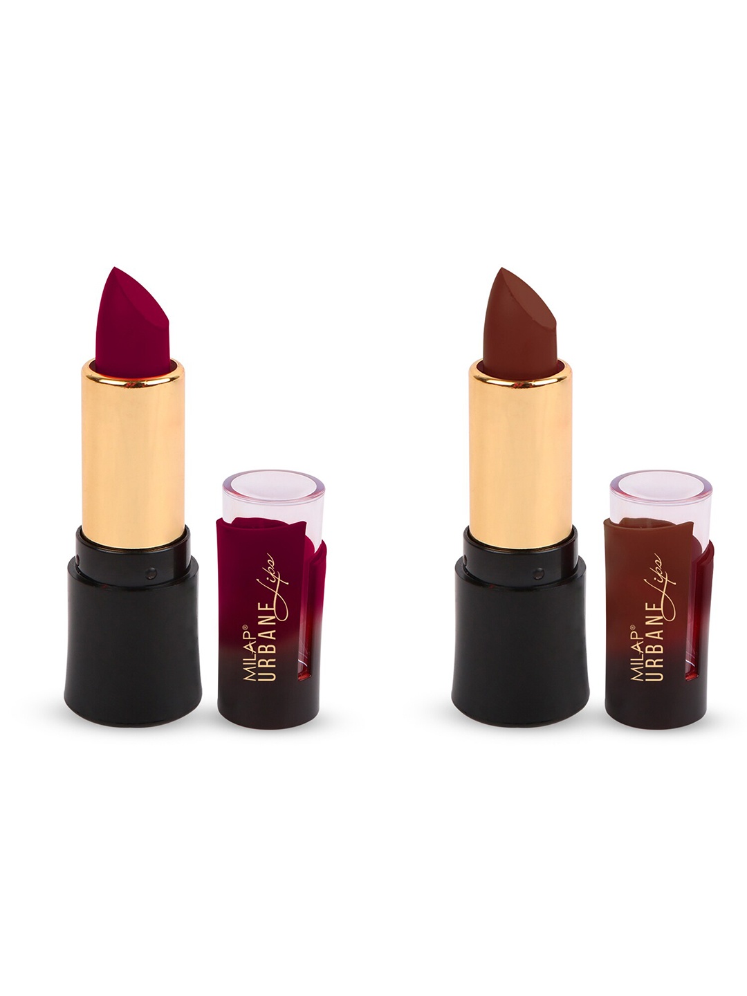 

MILAP Set Of 2 Urbane Velvet Matte Lipstick 8.4gm, Multi
