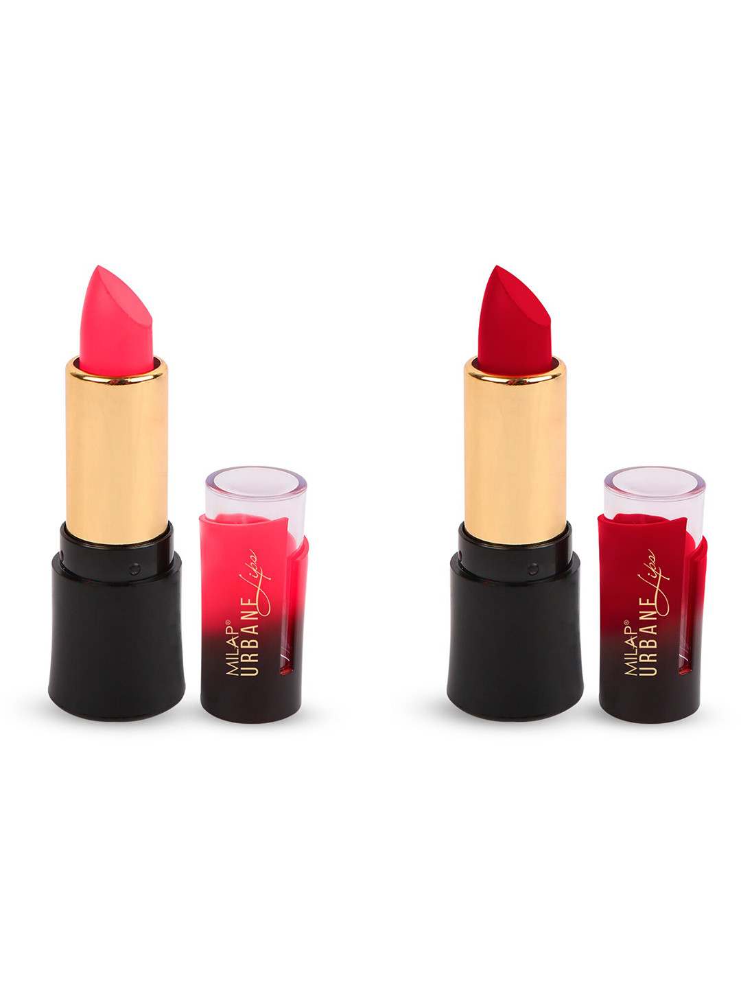

MILAP Set Of 2 Velvet Matte Lipstick, Multi