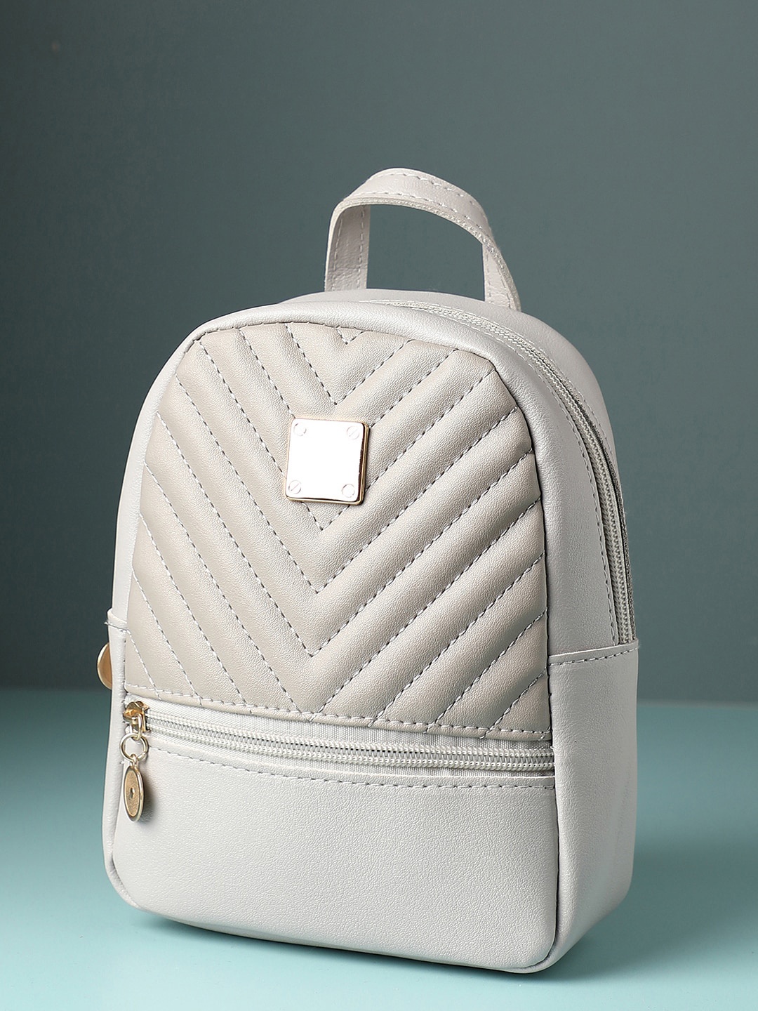 

HAUTE SAUCE by Campus Sutra Women White Quilted Backpack