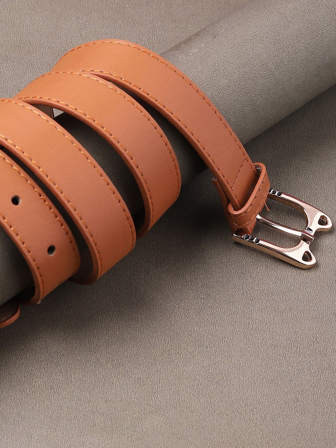 

HAUTE SAUCE by Campus Sutra Women Brown Solid PU Belt