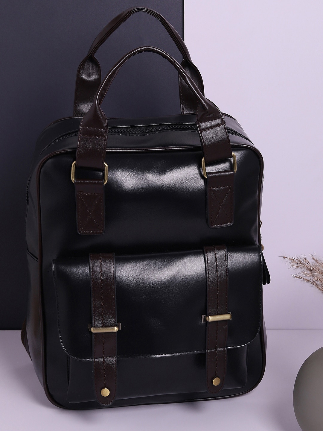 

HAUTE SAUCE by Campus Sutra Women Black Backpack