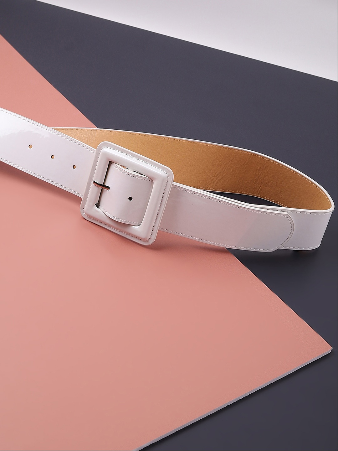 

HAUTE SAUCE by Campus Sutra Women White PU Belt