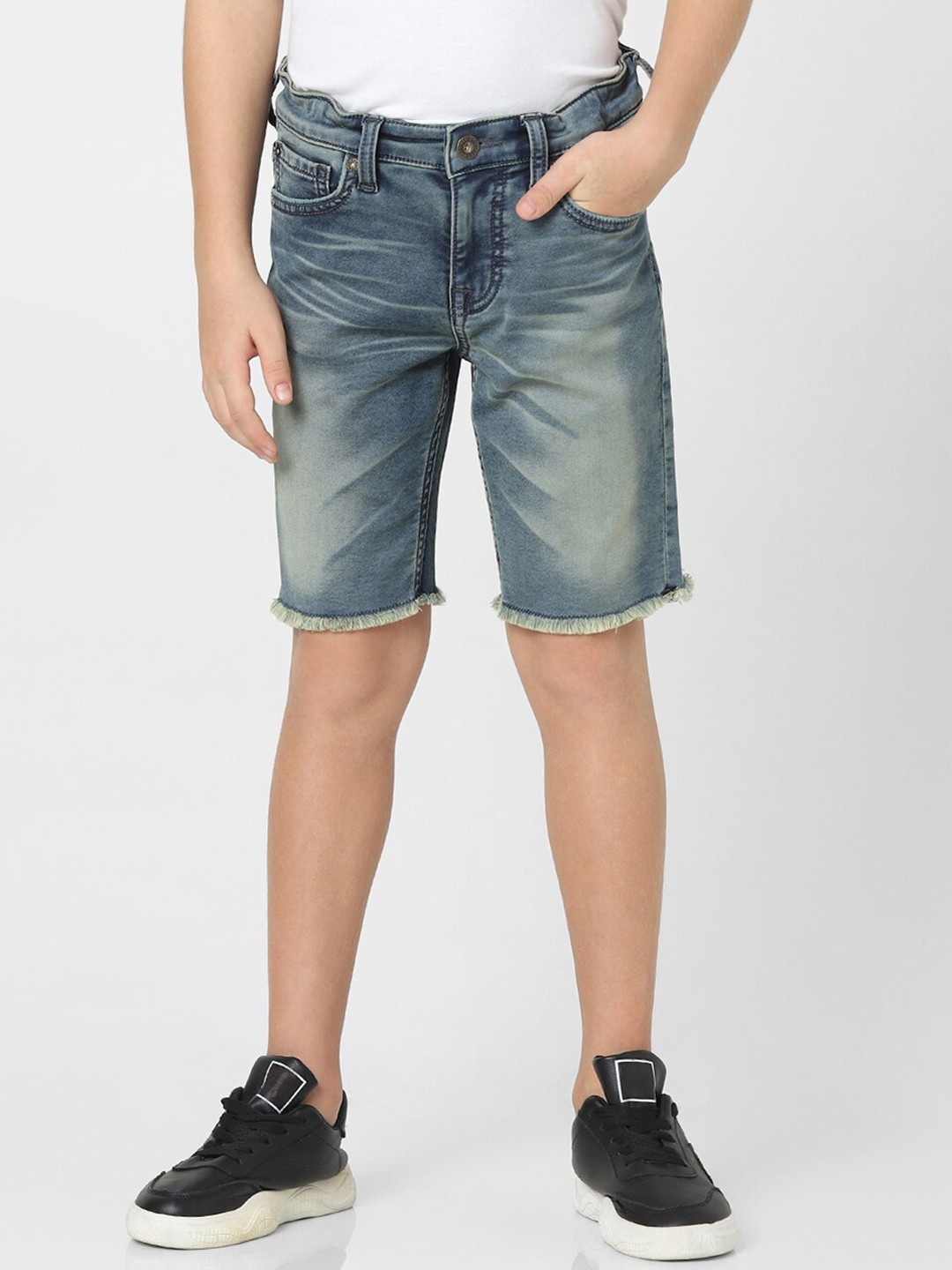 

Jack & Jones Junior Boys Blue Slim Fit Denim Shorts