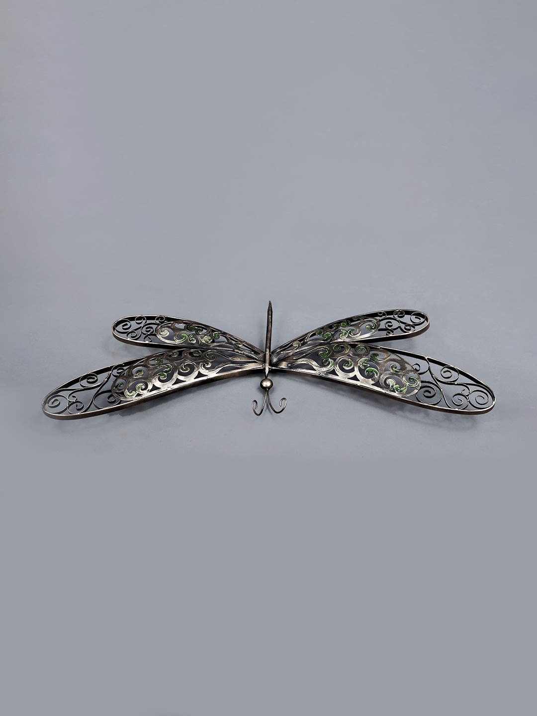 

Exotic India Silver-Toned Dragonfly Wall Hanging