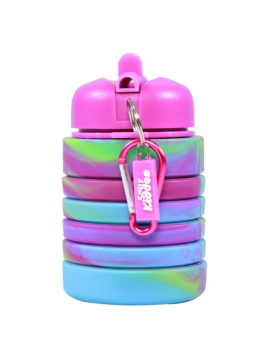 

Smily Kiddos Kids Blue & Pink Printed Silicone Water Bottle