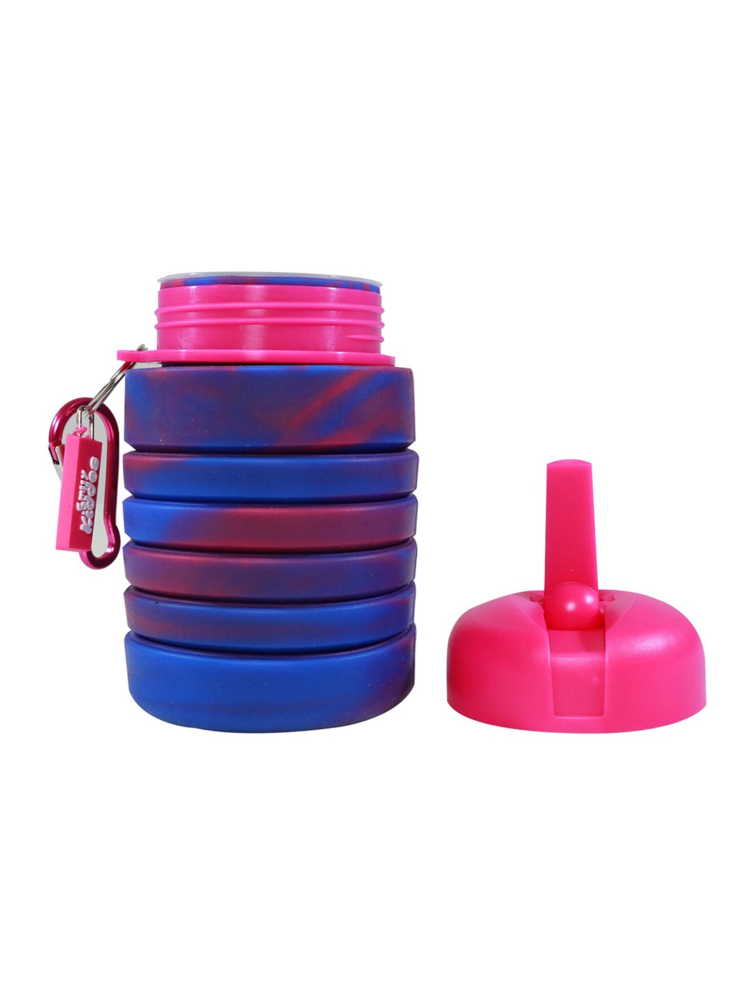 

Smily Kiddos Kids Pink & Blue Colourblocked Plastic Slipper Water Bottle