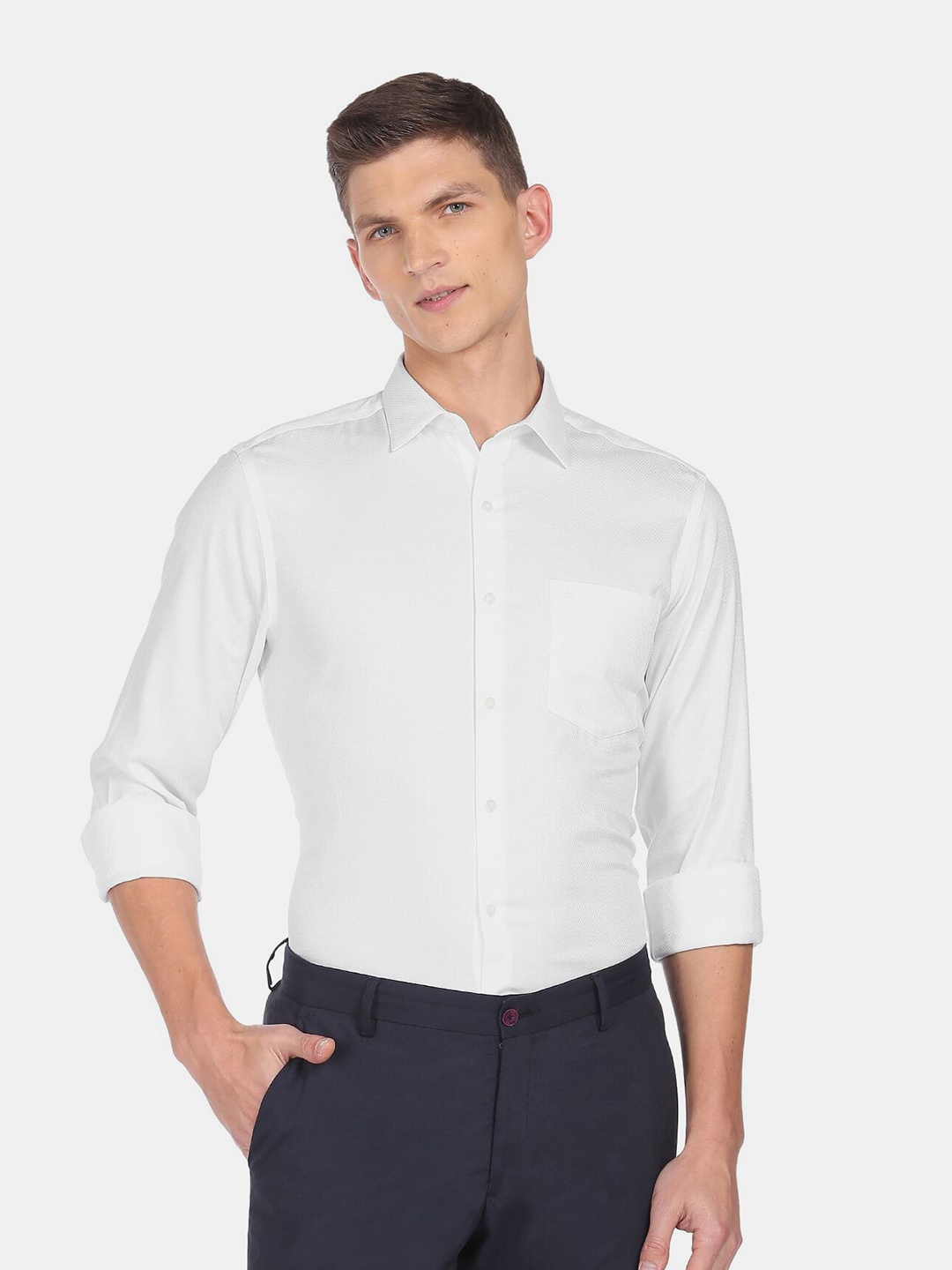 

Arrow Men White Formal Shirt