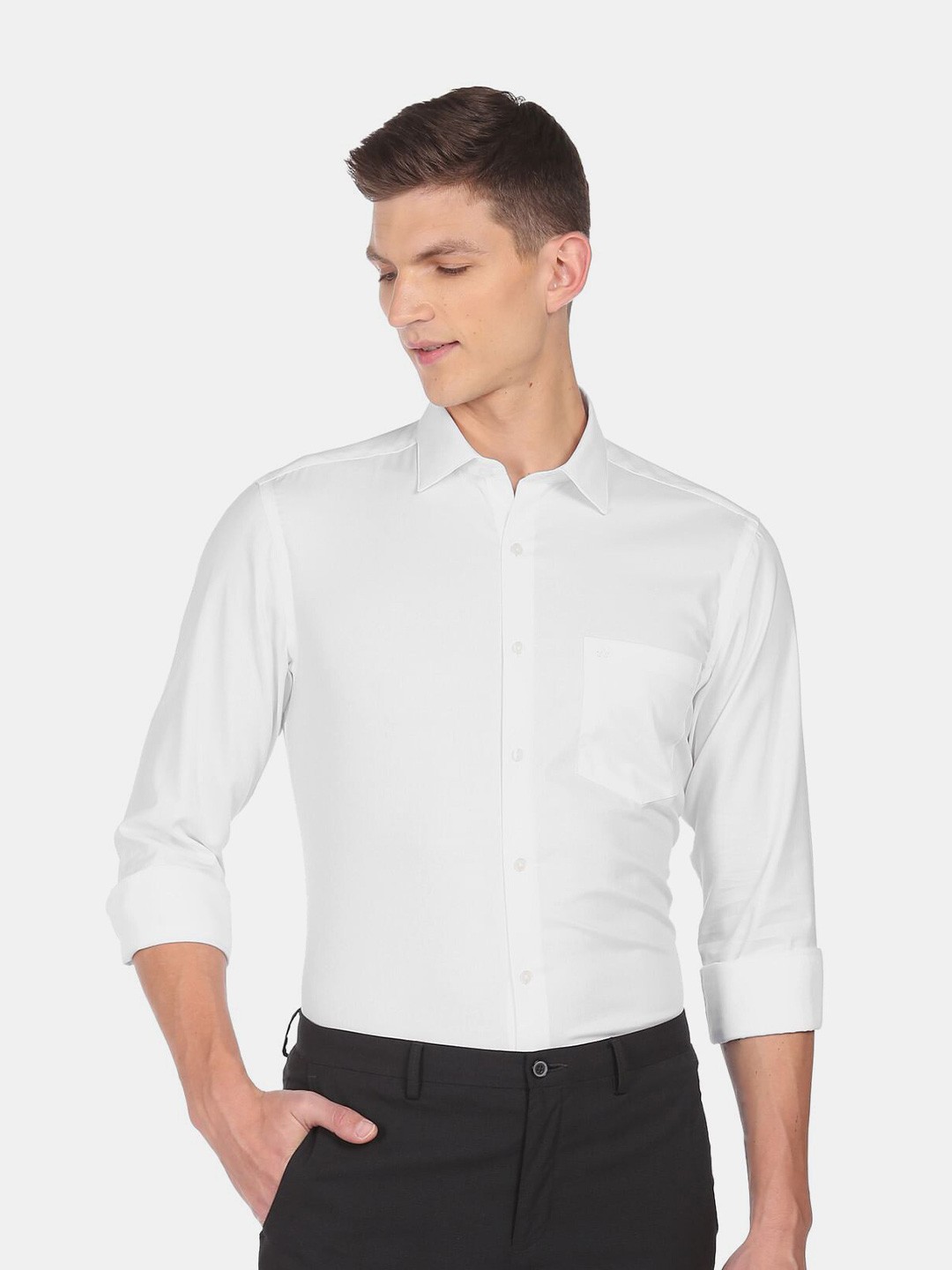 

Arrow Men White Formal Shirt